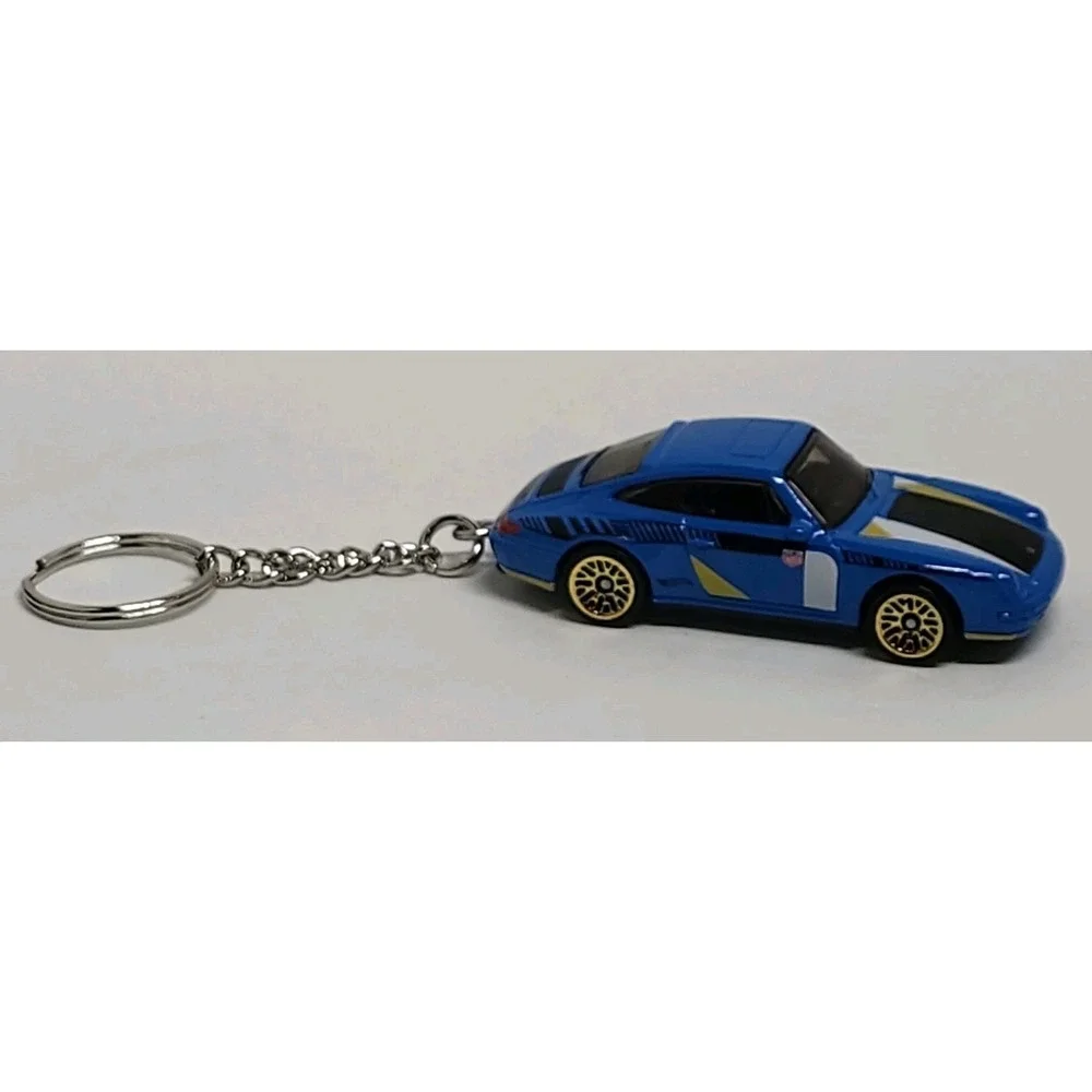 Hot Wheels 1996 Porsche Carrera Diecast 1:64 Custom Keychain